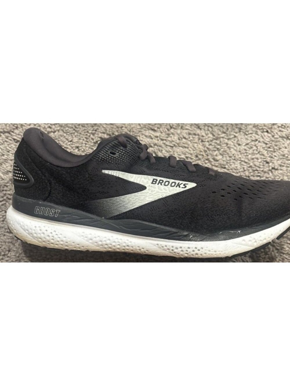 Size 11 - Brooks Ghost 16 Black Grey Men's Running Shoe